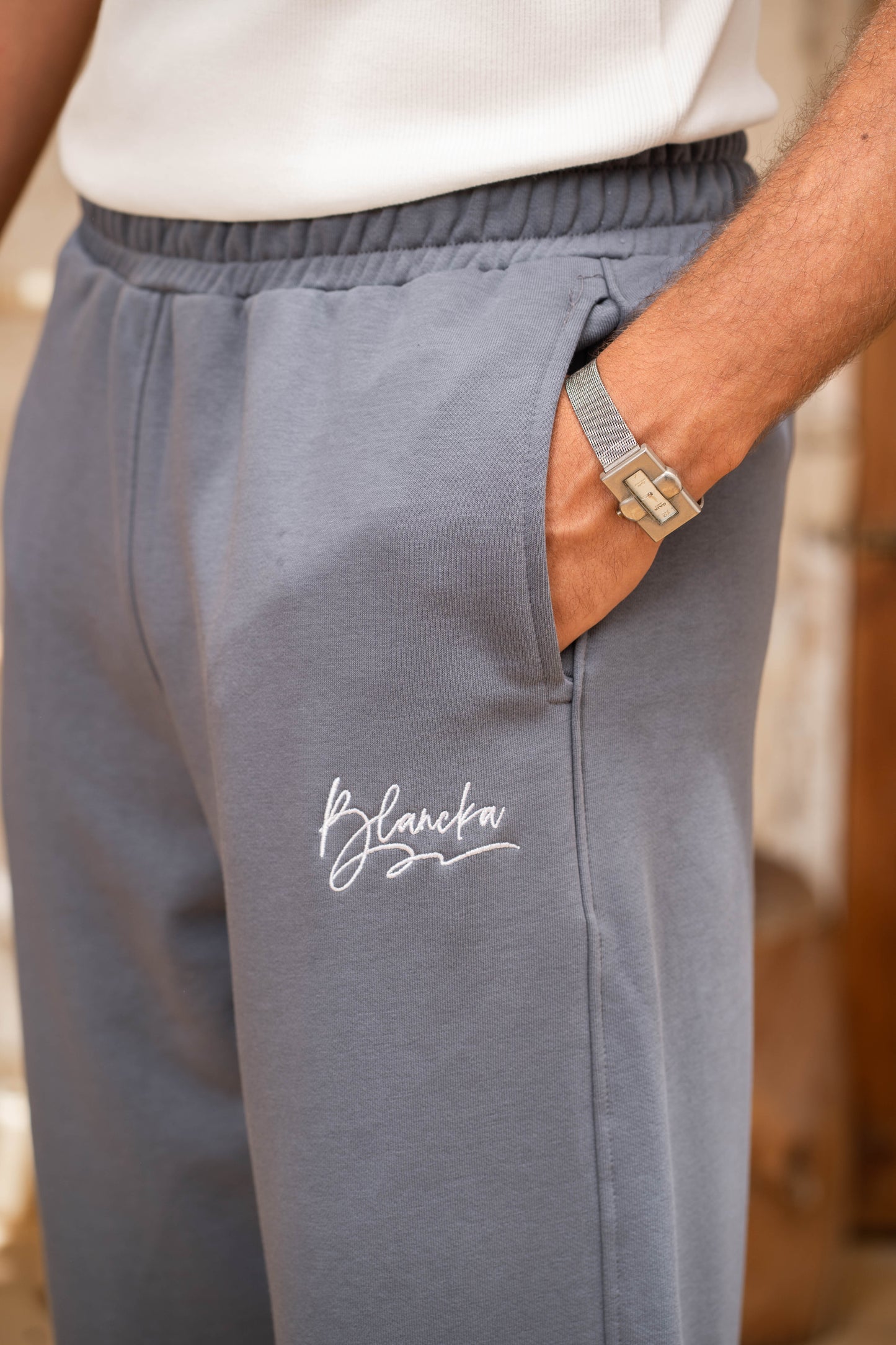 Box Fit Sweatpants - Gray