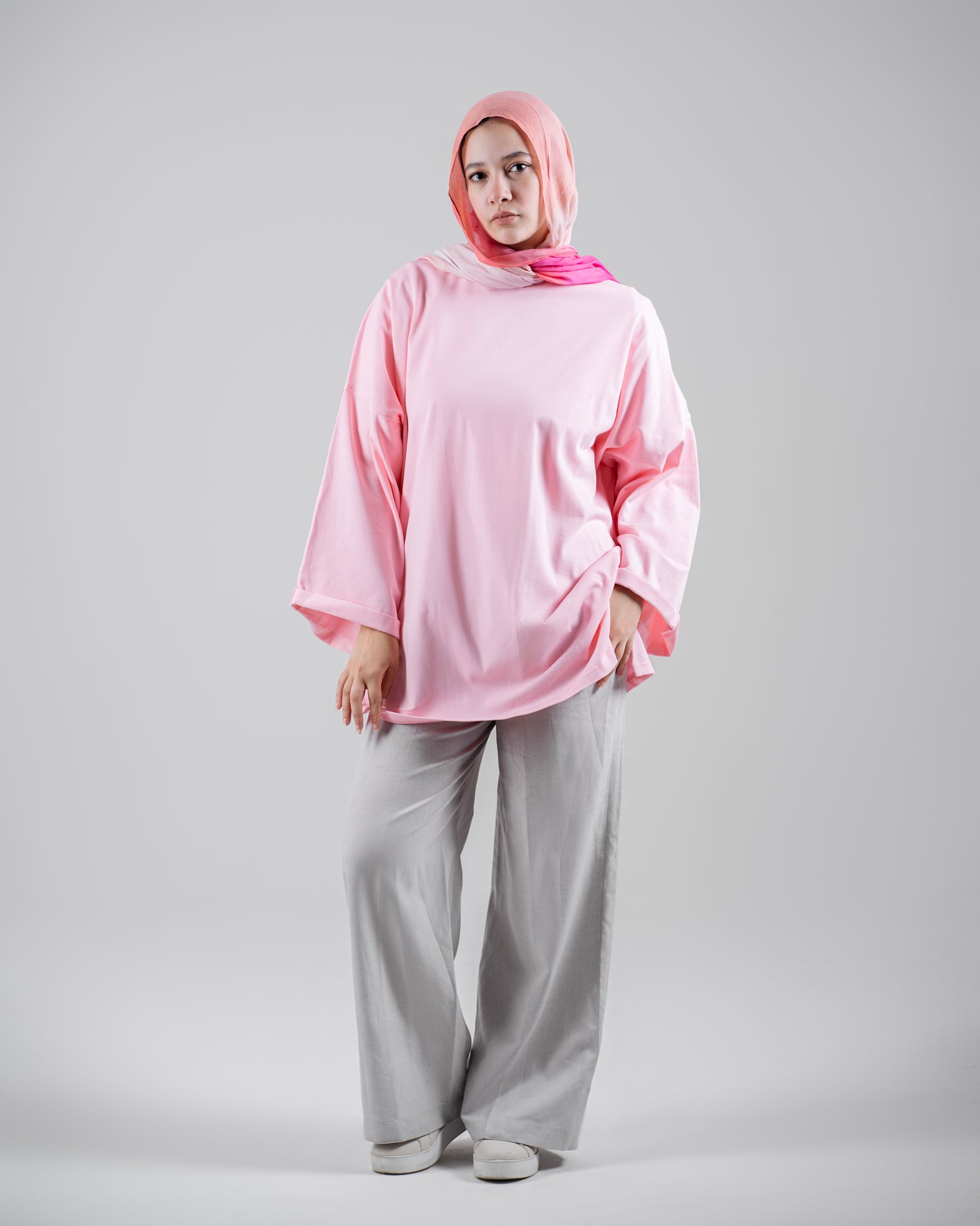 Essential Long Sleeve Tee - Pink
