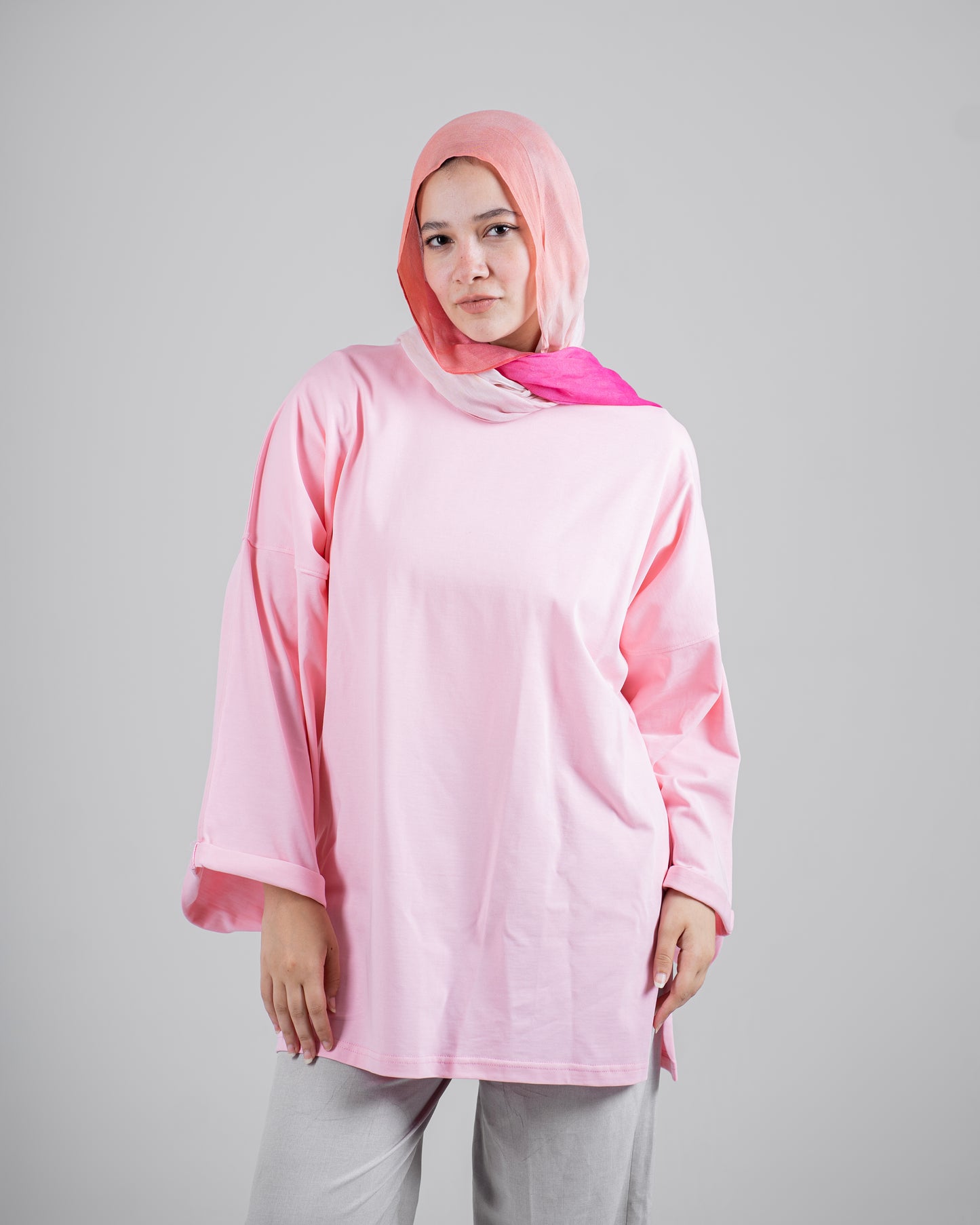 Essential Long Sleeve Tee - Pink