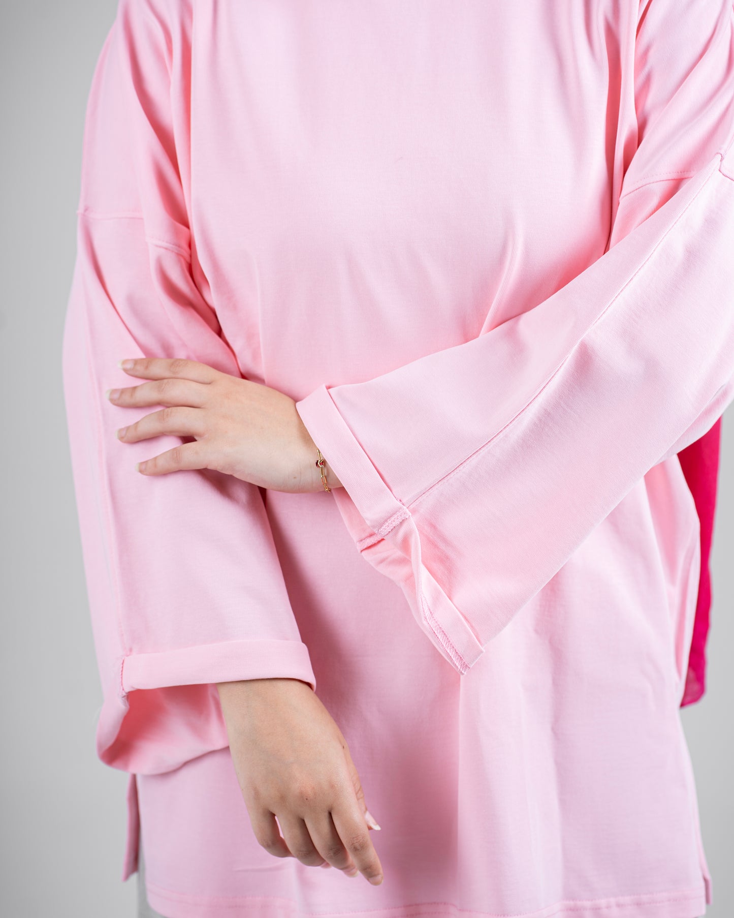 Essential Long Sleeve Tee - Pink