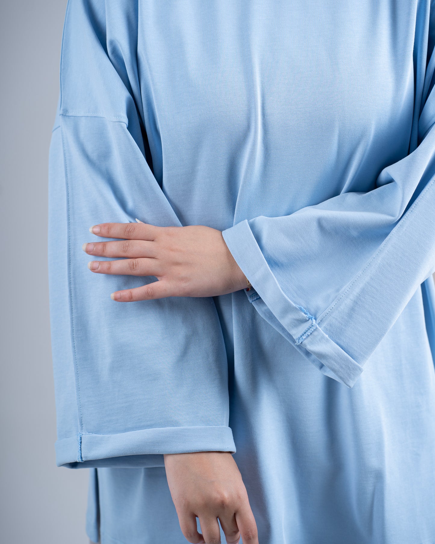 Essential Long Sleeve Tee - Baby Blue