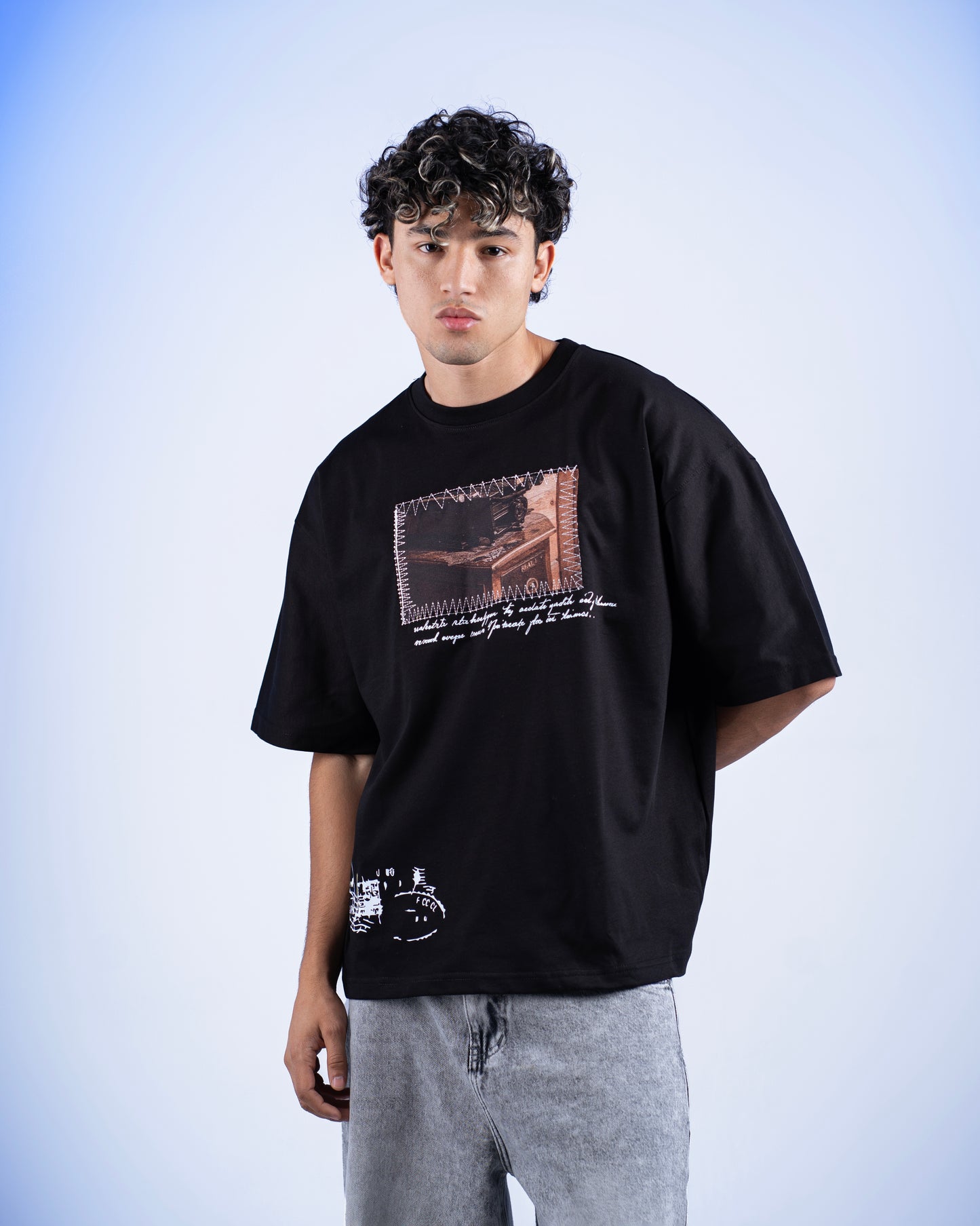 Radio T-shirt Black