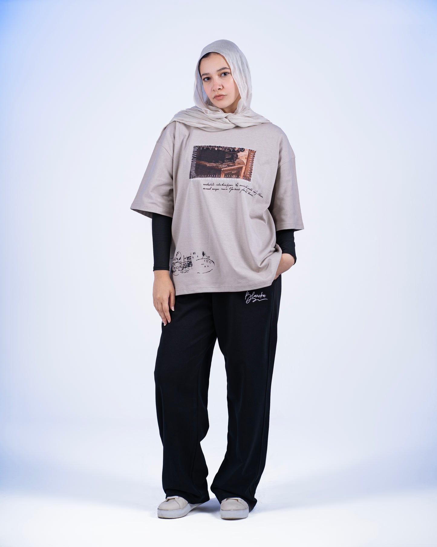 Radio T-shirt - Beige