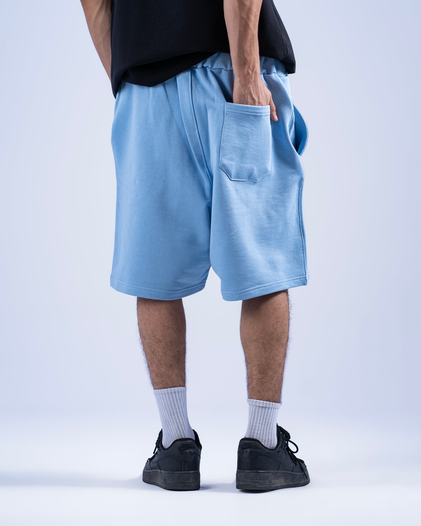 Essential Melton Shorts – Baby Blue