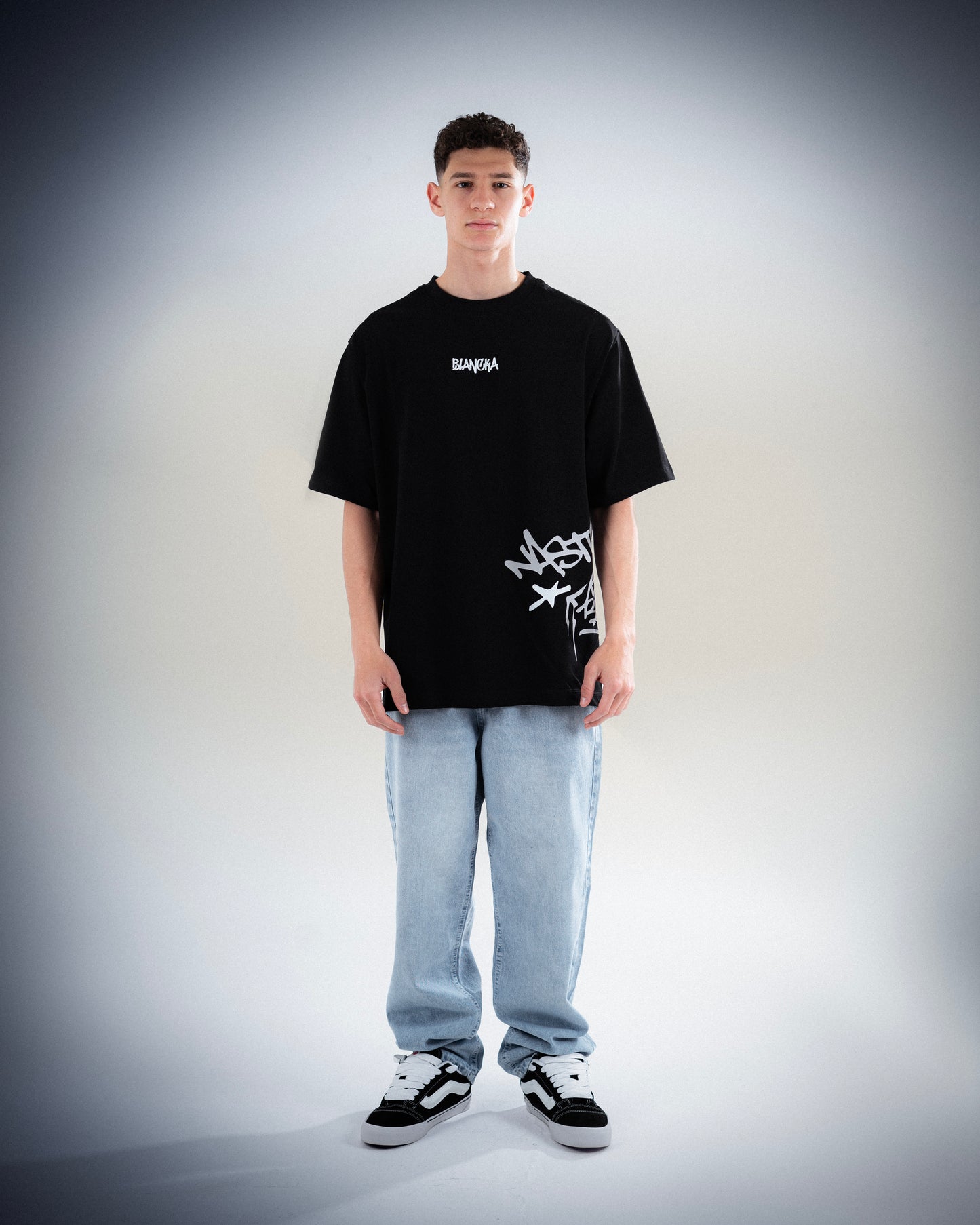 Black Side Grey T-shirt