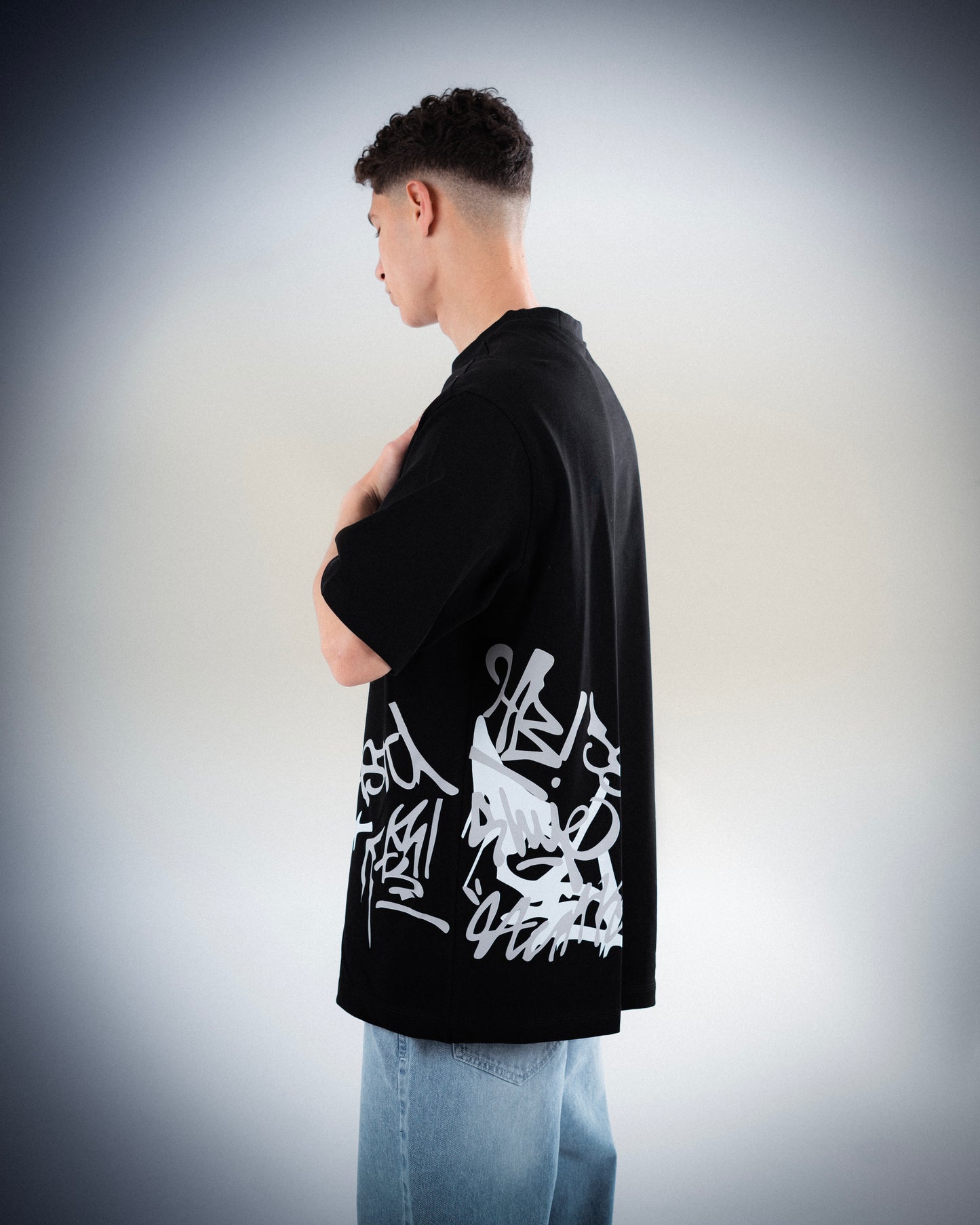 Black Side Grey T-shirt