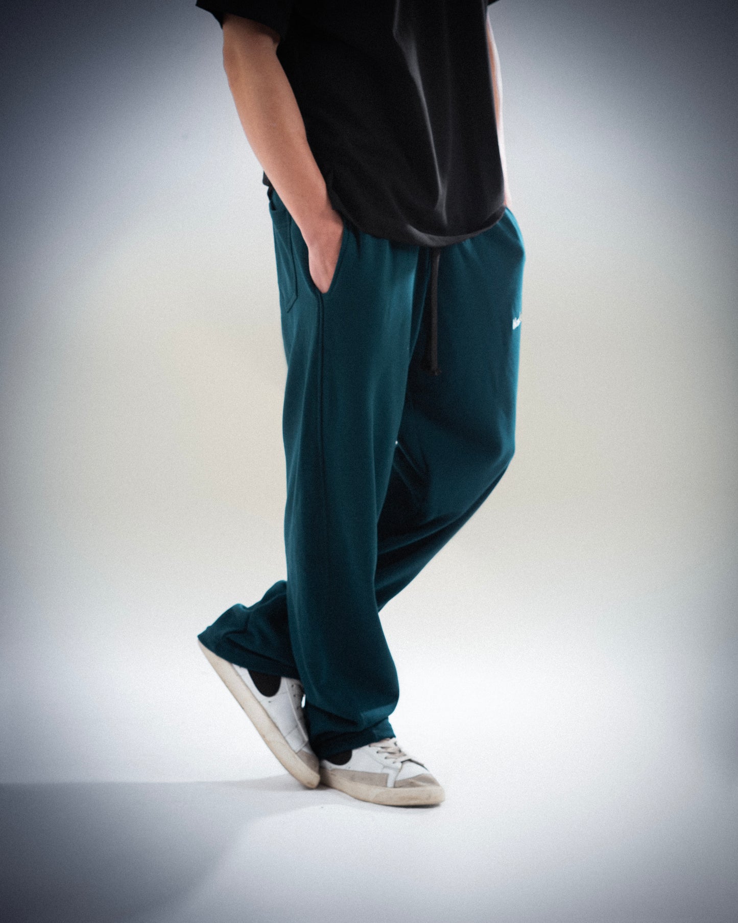 Wide Leg Sweatpants - Oil