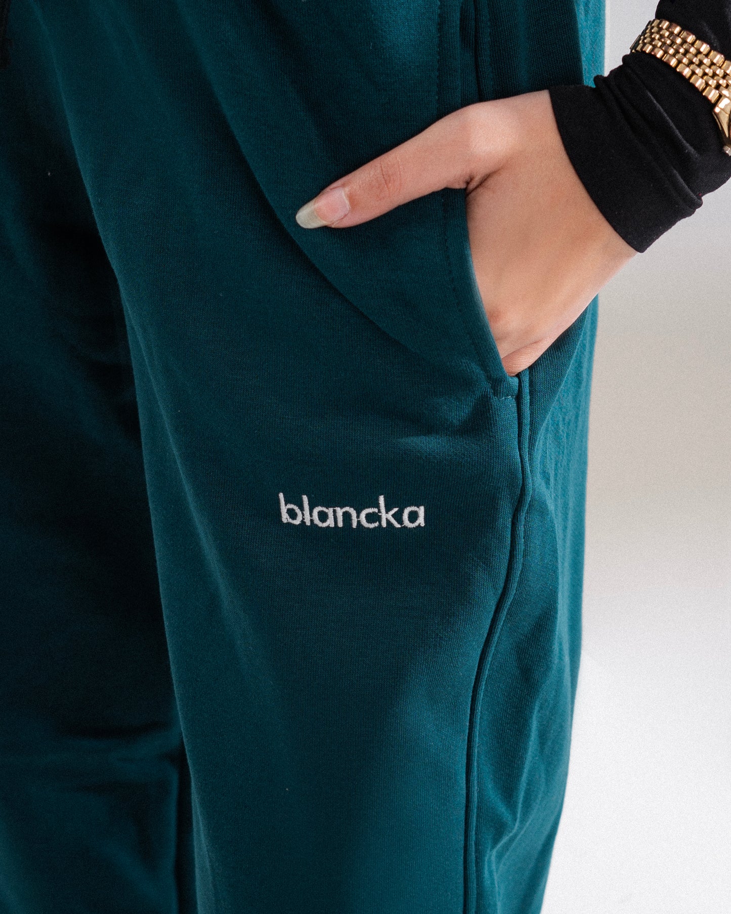 Wide Leg Sweatpants - Oil