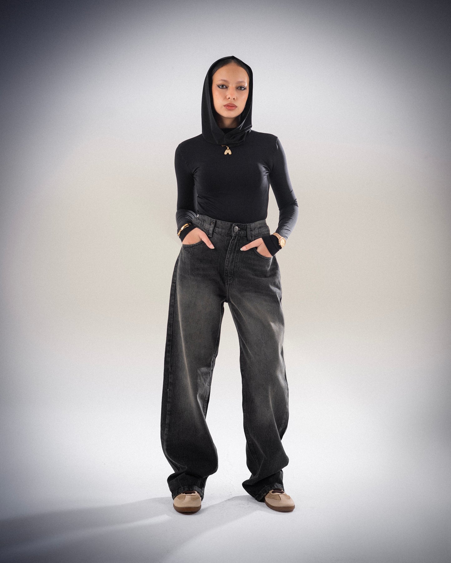 Black Washed Jeans