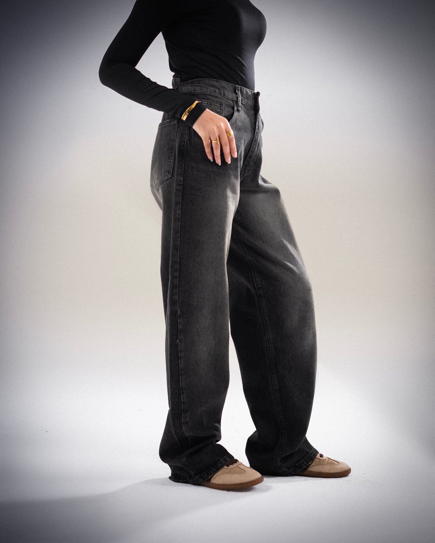 Black Washed Jeans