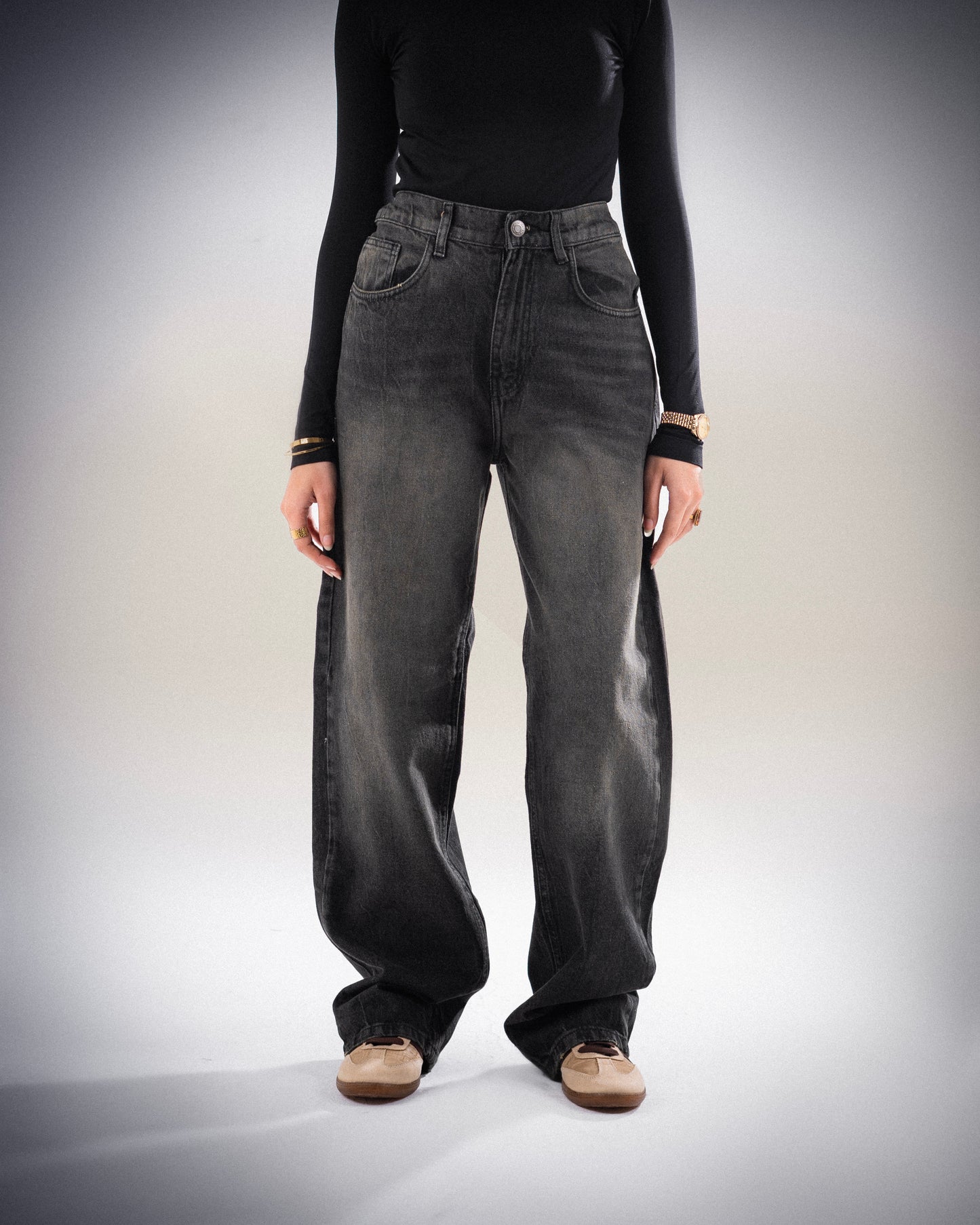 Black Washed Jeans