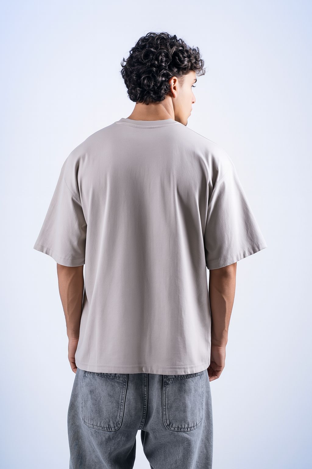 Beige Box Fit T-Shirt