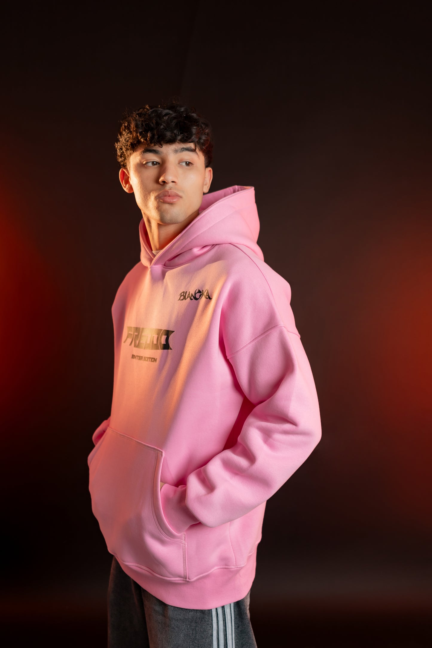 FREDOO Aesthetic Club Hoodie – Pink