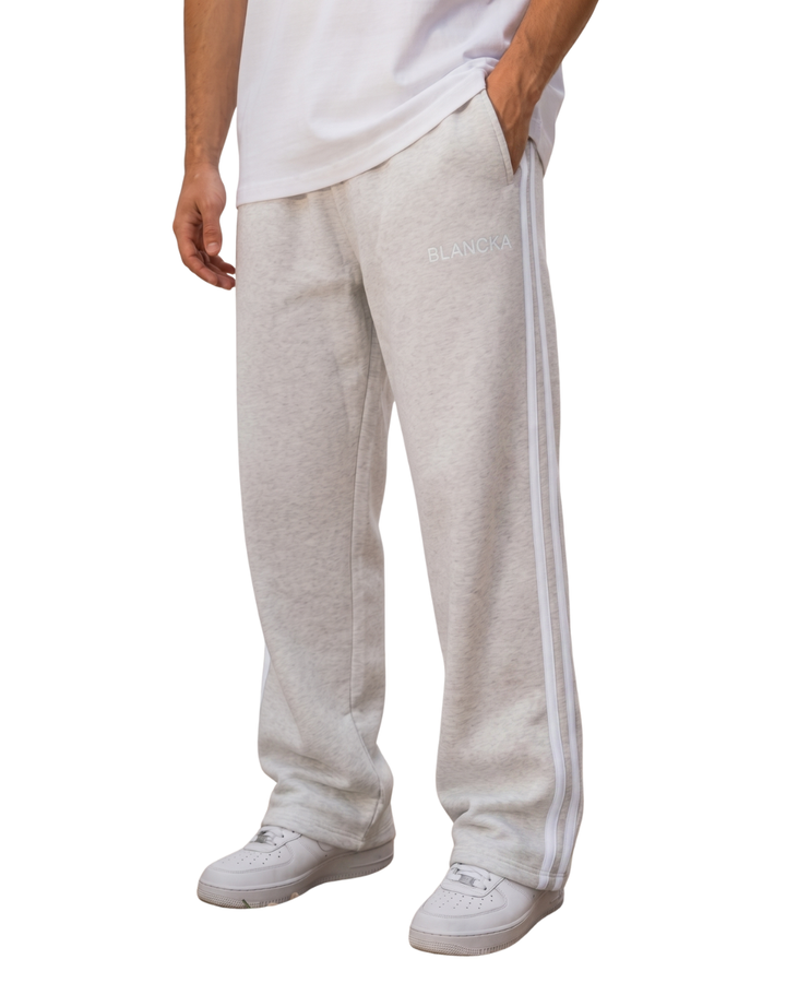 Stripe Track Pants — Grey
