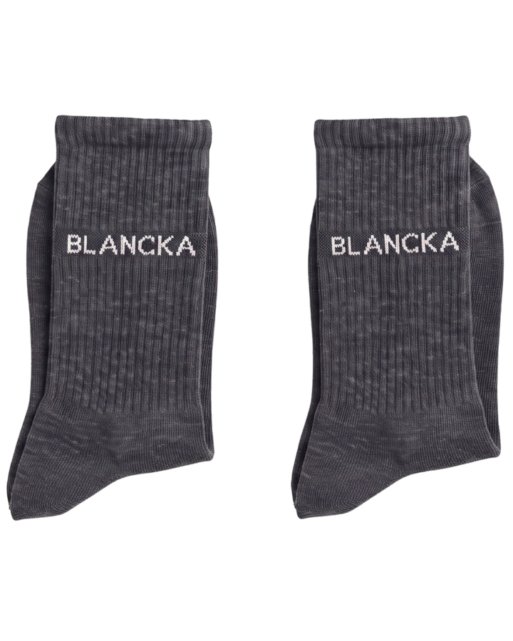 Classic Ribbed Socks - Dark Grey