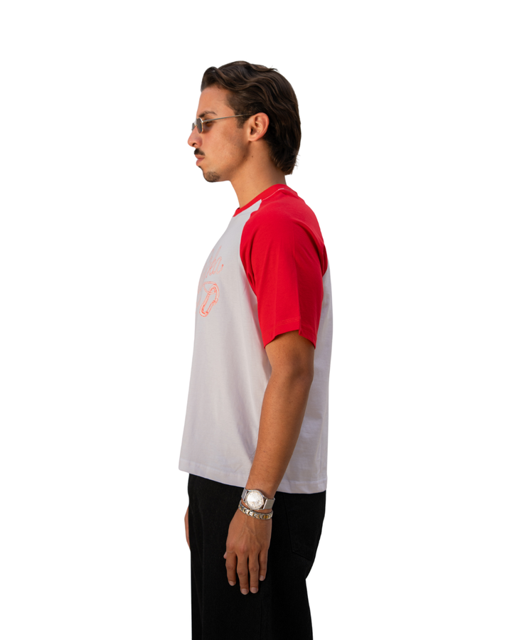 Signature Raglan Tee - Red