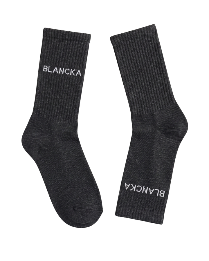Classic Ribbed Socks - Dark Grey