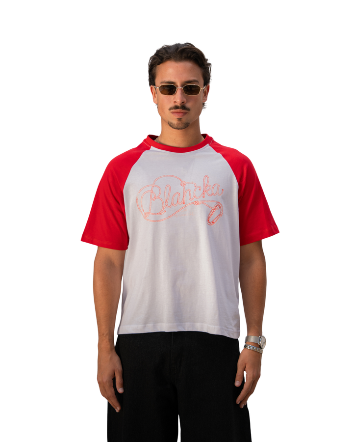 Signature Raglan Tee - Red
