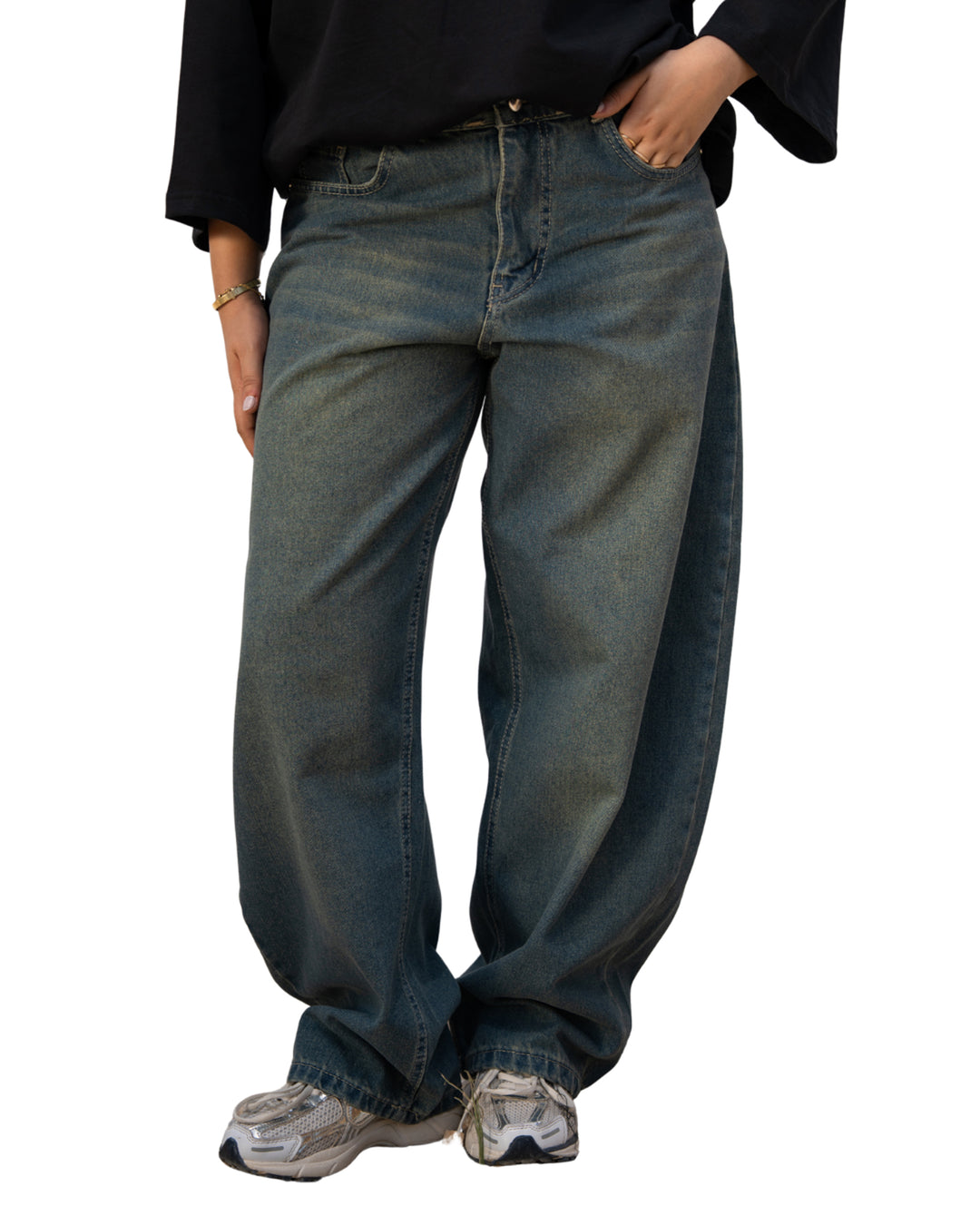 Balloon Fit Denim — Dirty Wash