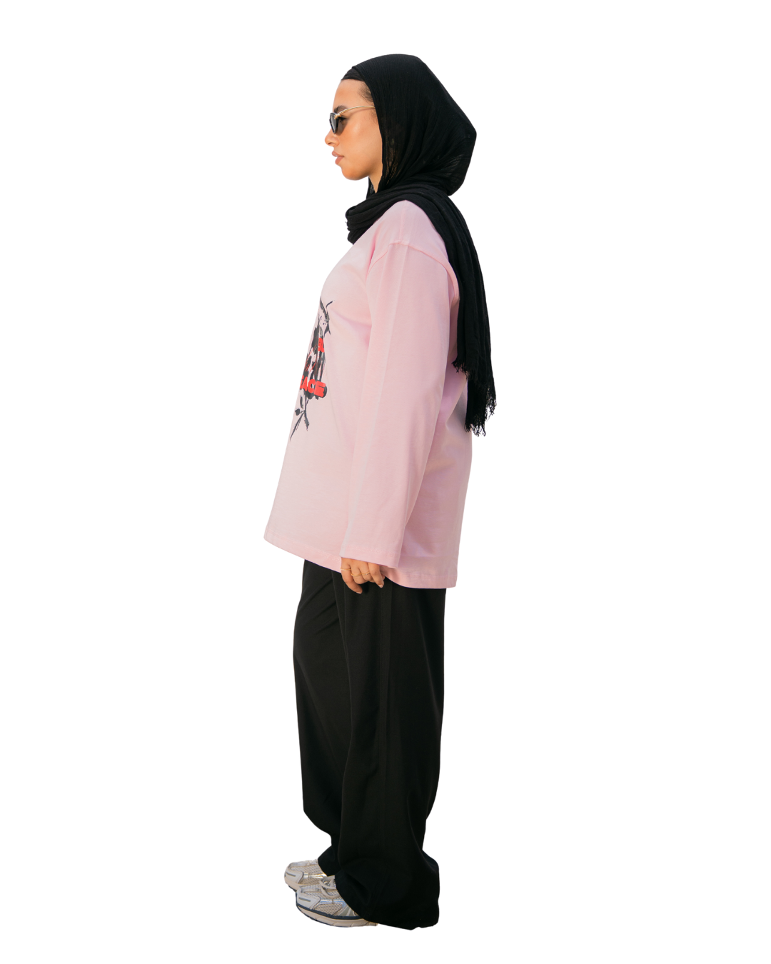 Fallen Angel oversized tee - Pink