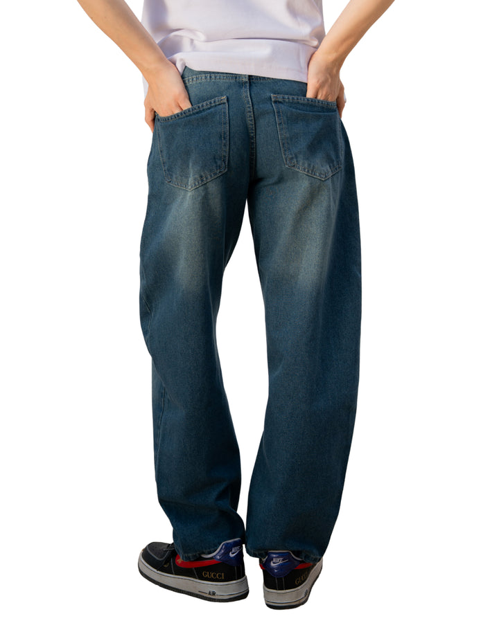 Balloon Fit Denim — Blue