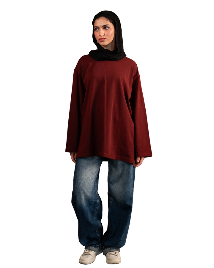Long Sleeve Oversized Tee