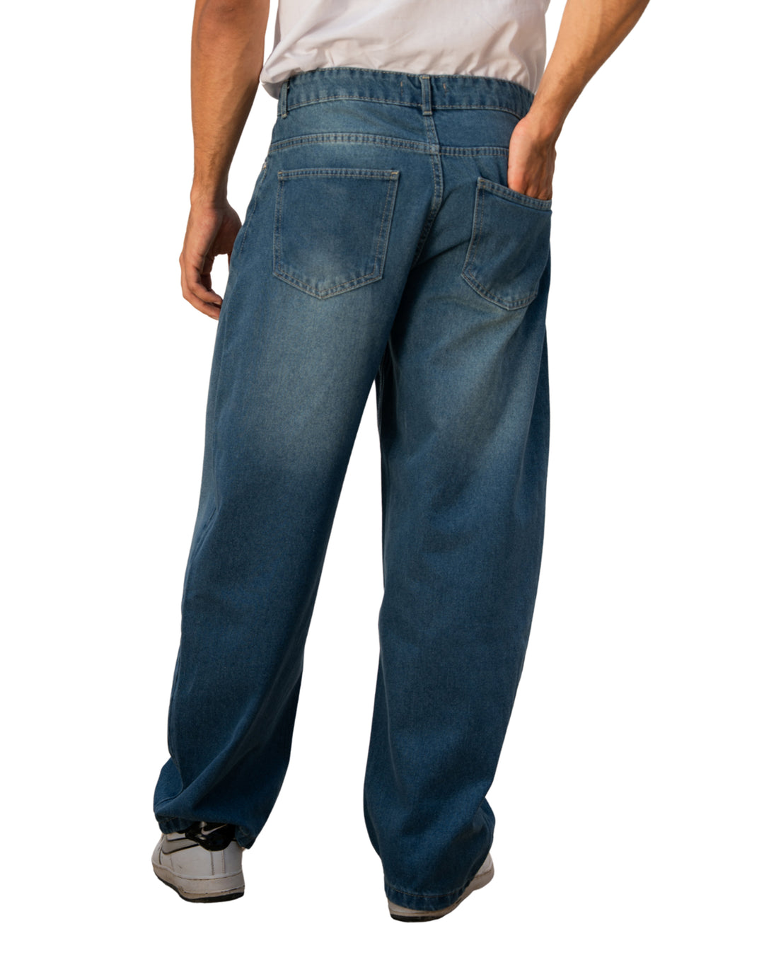 Balloon Fit Denim — Blue