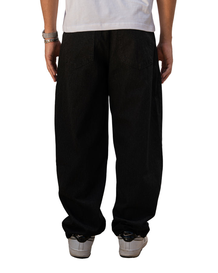 Balloon Fit Denim — Black