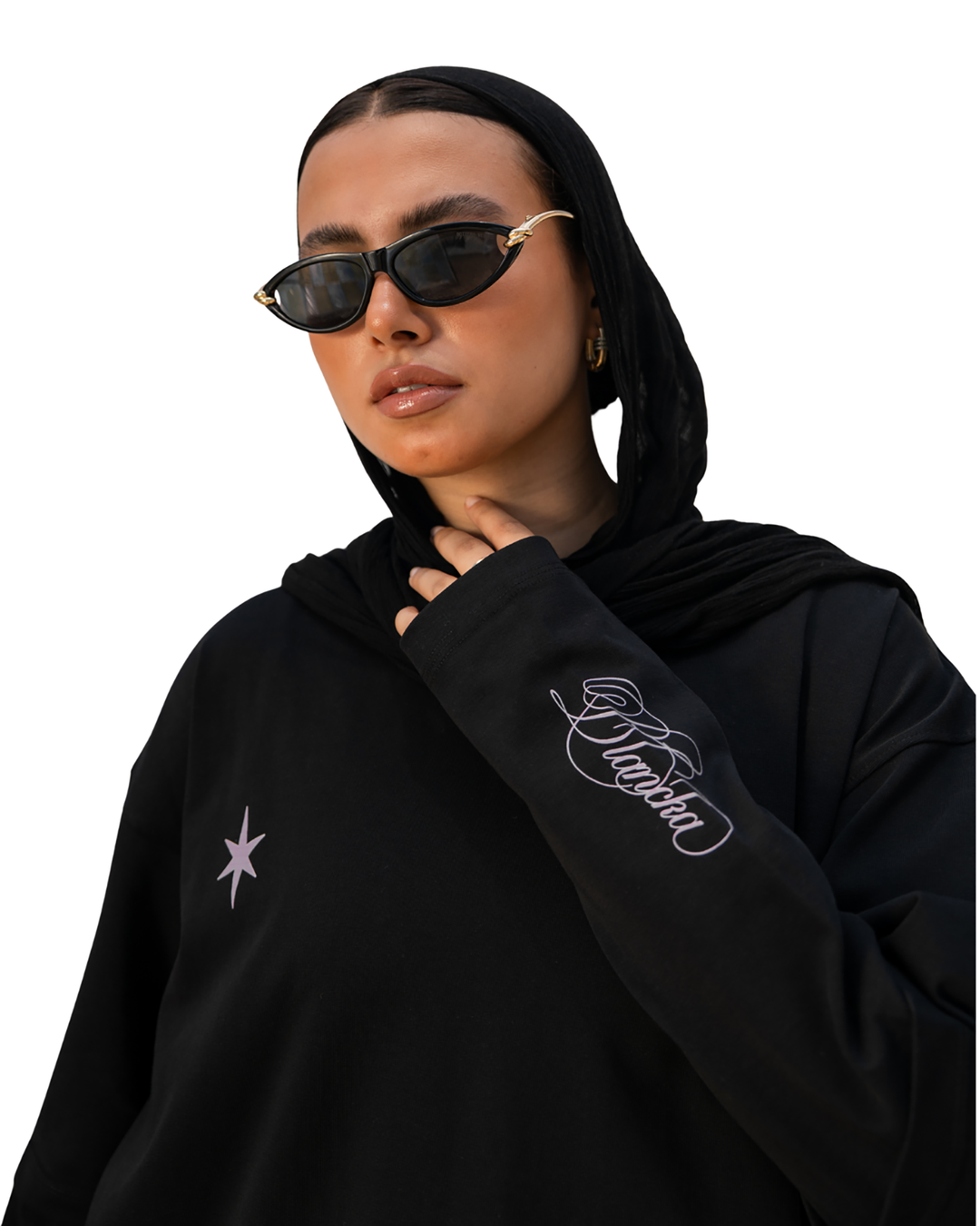 LUV Oversized Tee  — Black
