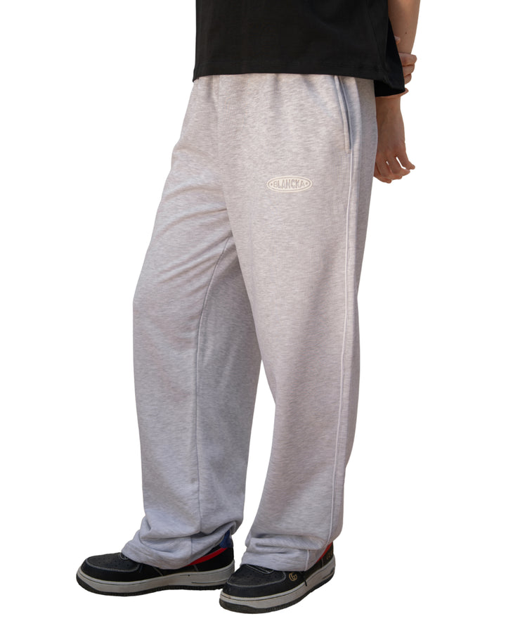 One Line Track Pants — light Gray