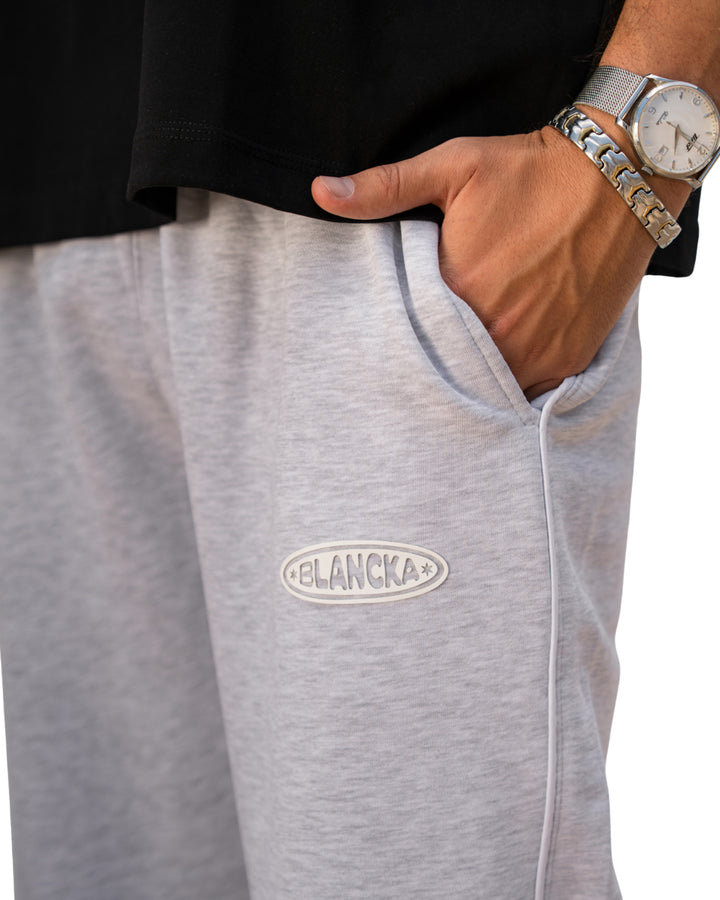 One Line Track Pants — light Gray