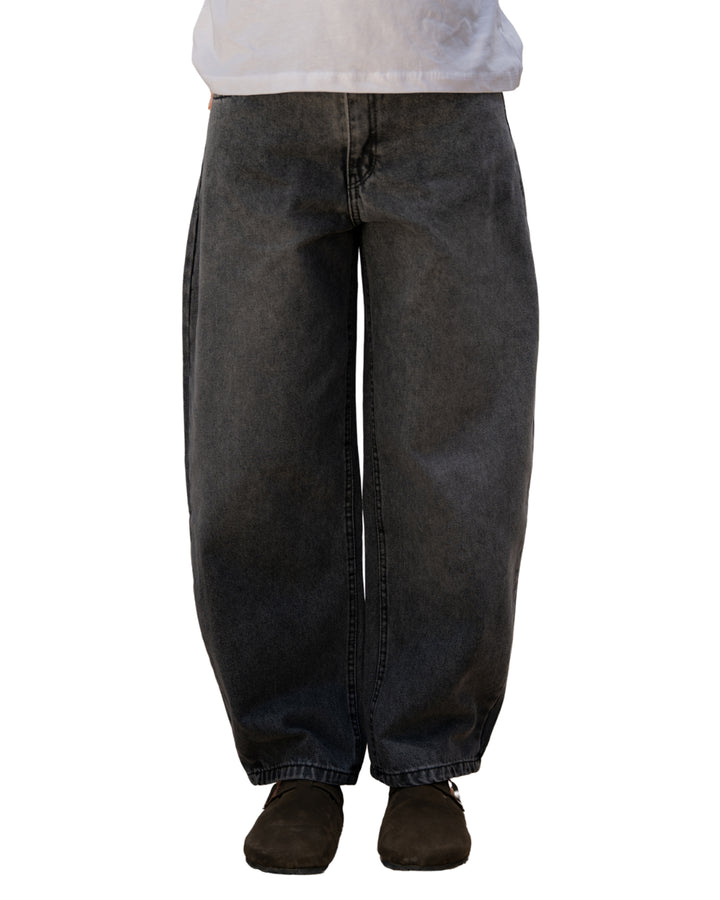 Balloon Fit Denim — Gray