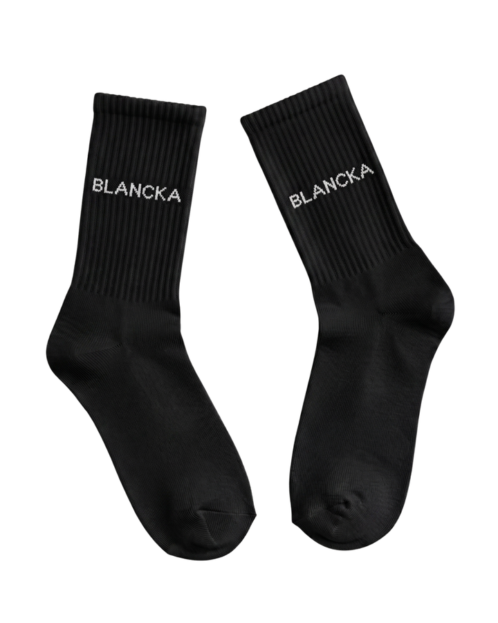 Classic Ribbed Socks - Black
