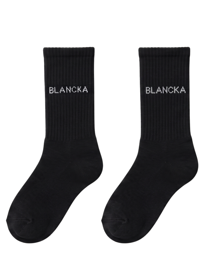Classic Ribbed Socks - Black