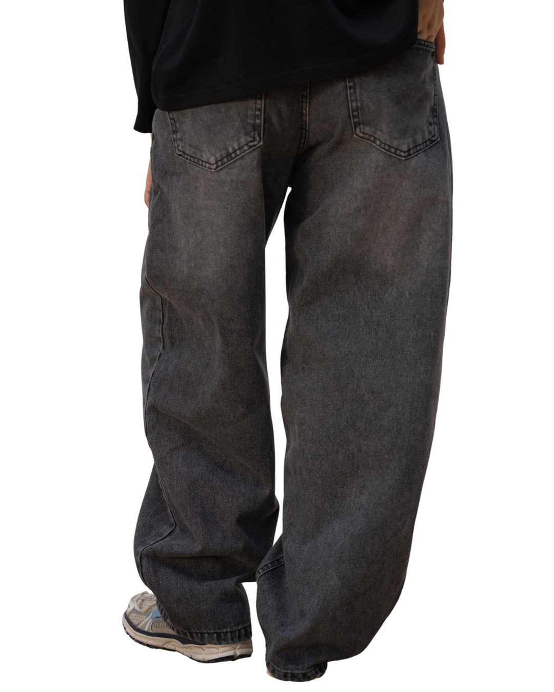 Balloon Fit Denim — Gray