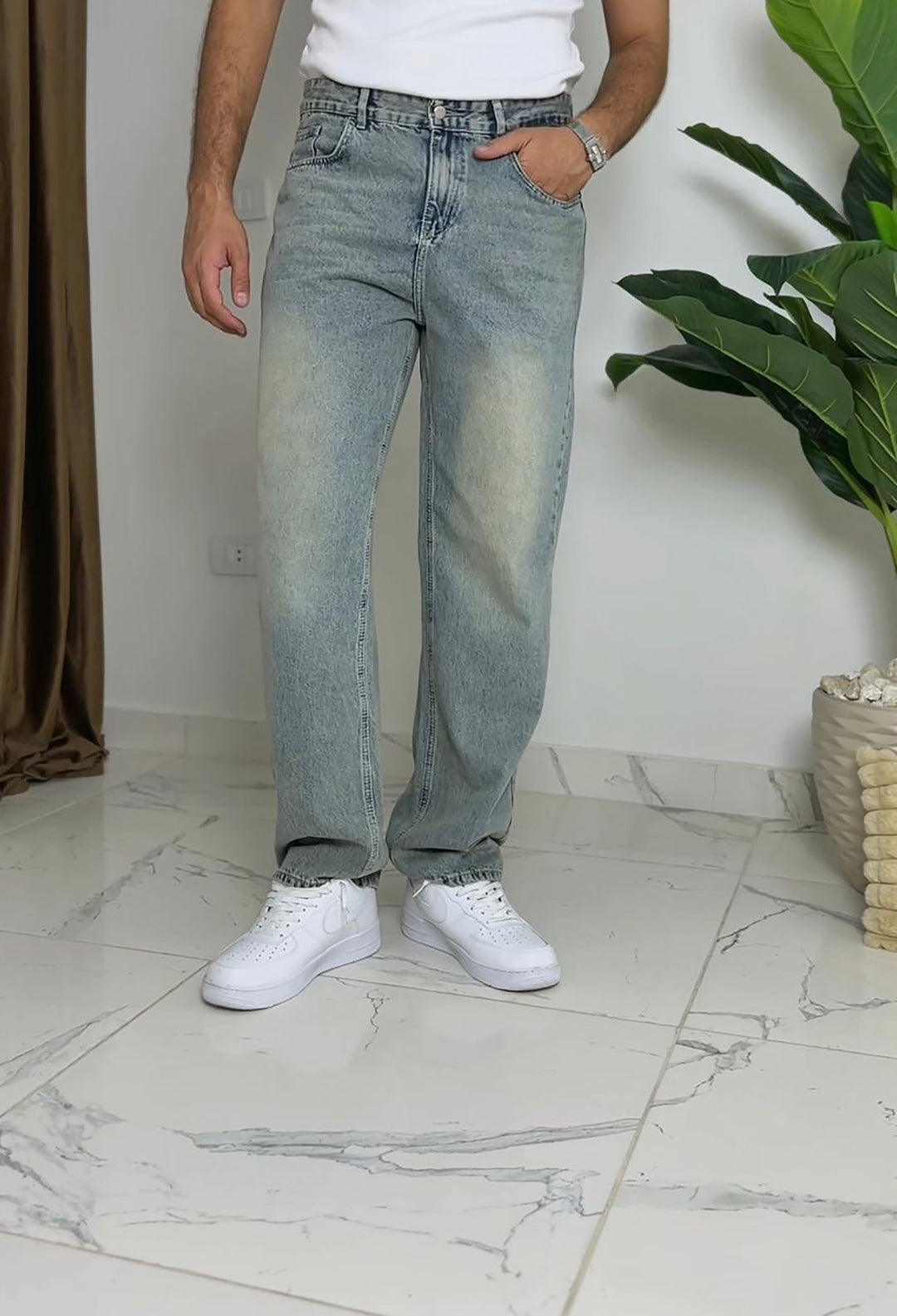 Sand Dirty Washed Denim