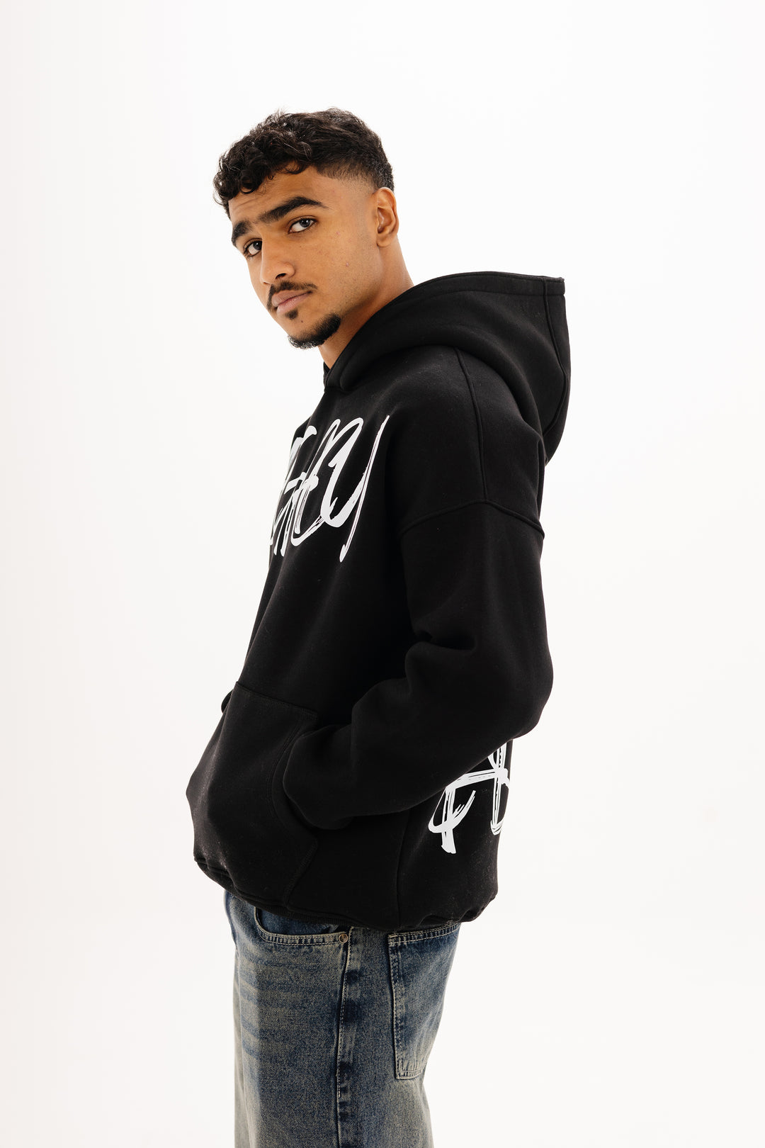 Boxy Legacy Hoodie — Black
