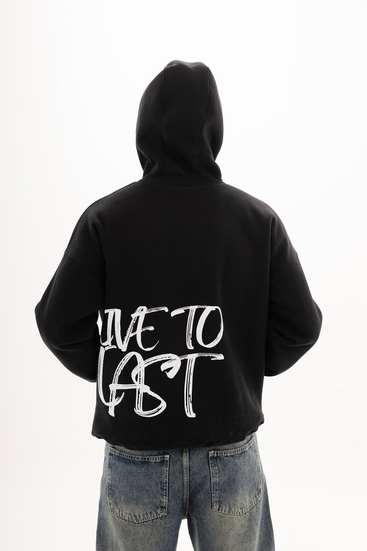 Boxy Legacy Hoodie — Black