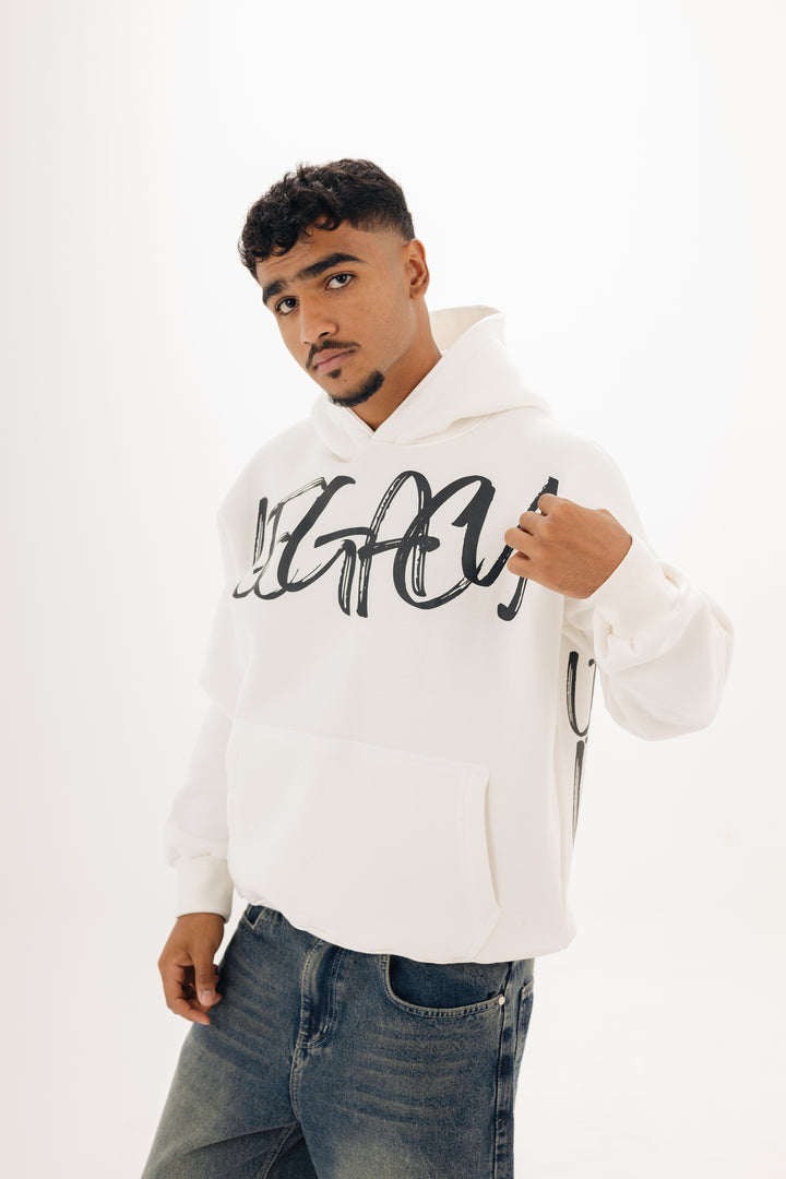 Boxy Legacy Hoodie — White