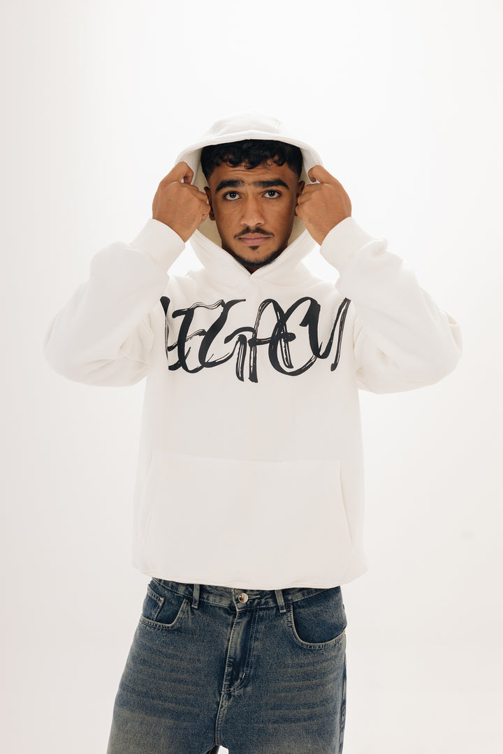 Boxy Legacy Hoodie — White