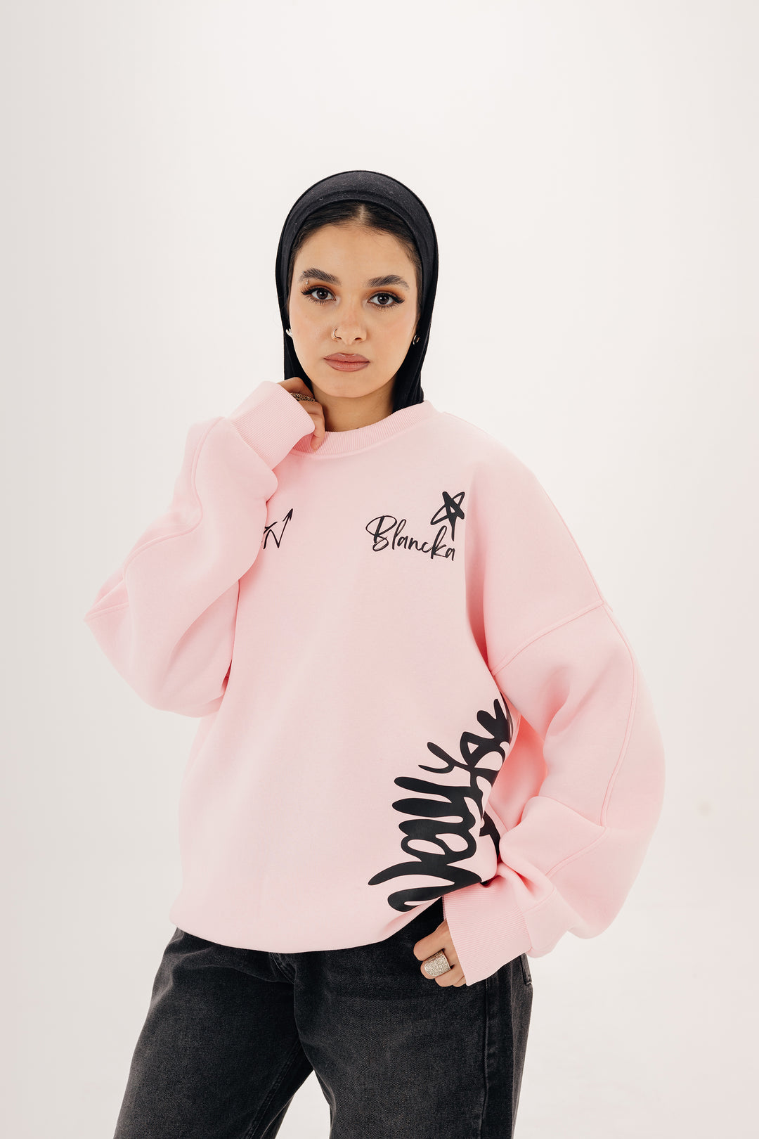 Boxy Brooklyn Crewneck — Pink