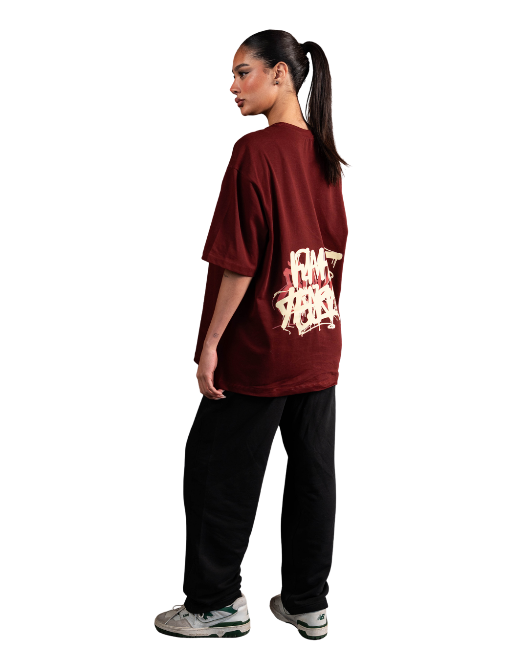 Chaos Graffiti Tee - Burgandy