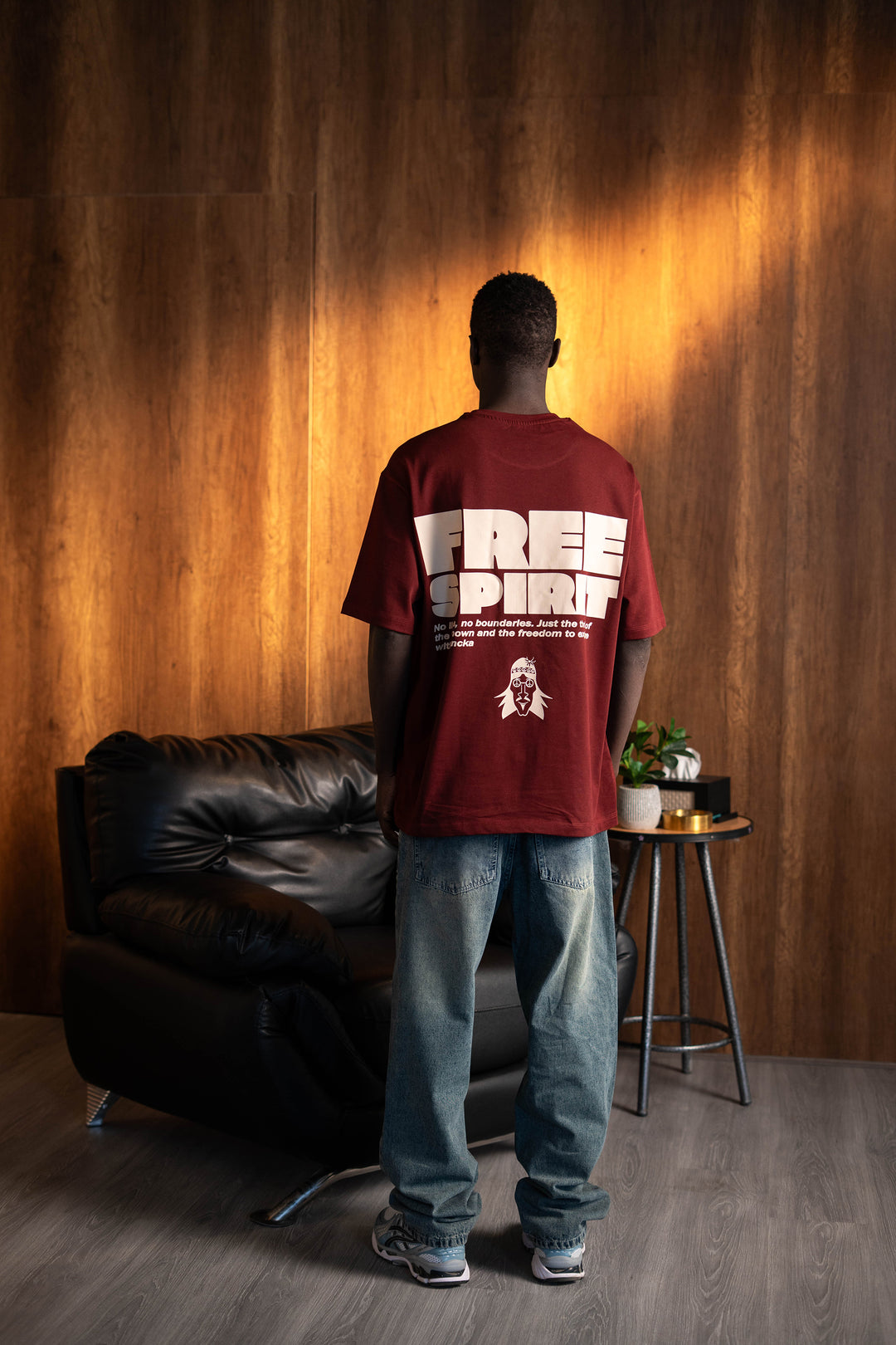 Free Spirit Tee – Burgundy