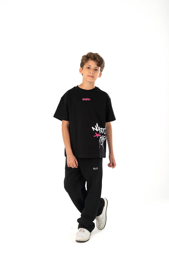 Graffiti Junior  Tee — Black