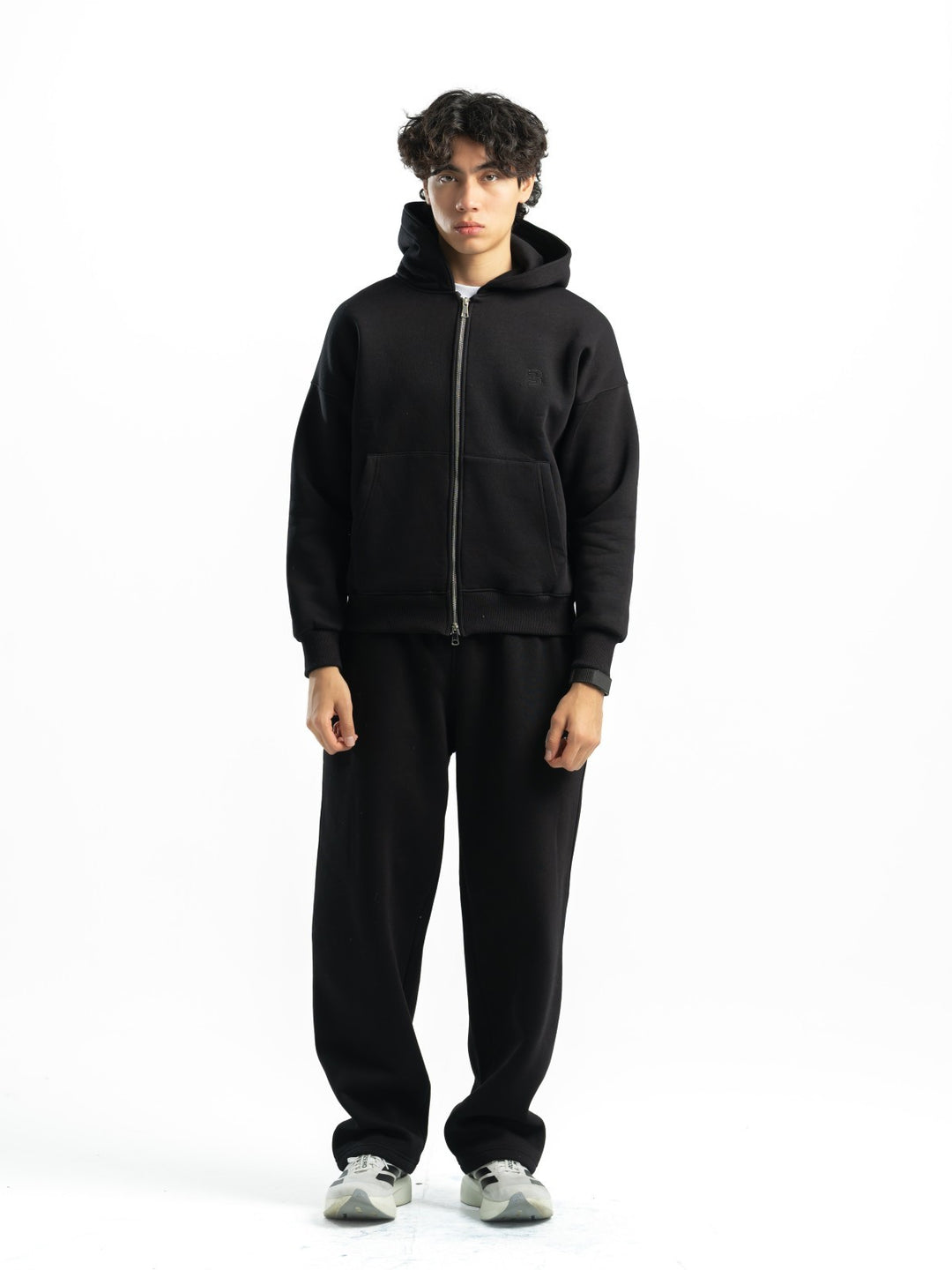 Zip Up Hoodie – Black