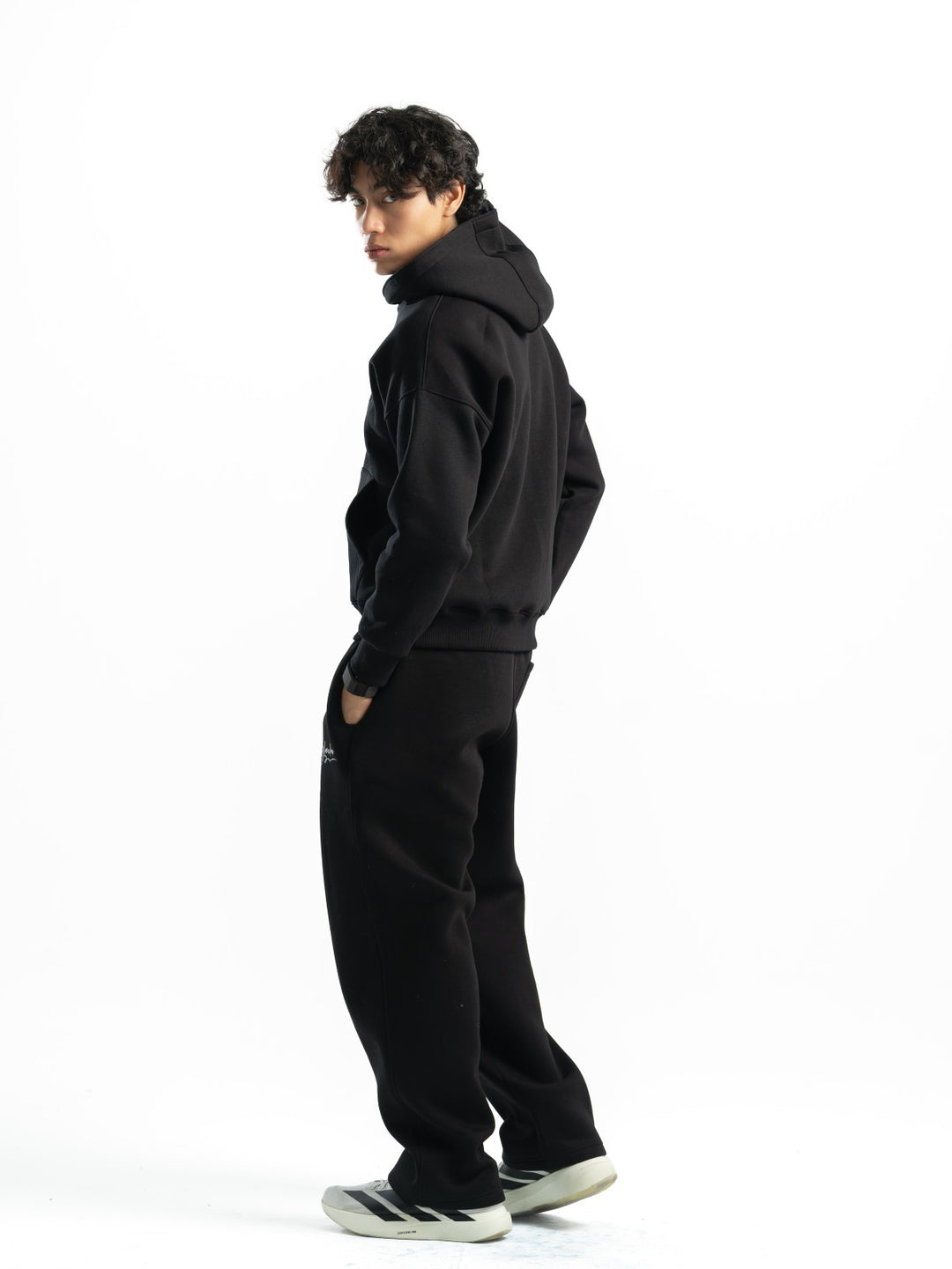 Zip Up Hoodie – Black