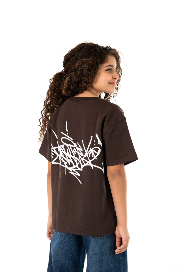 Zigzag Junior Tee — Brown