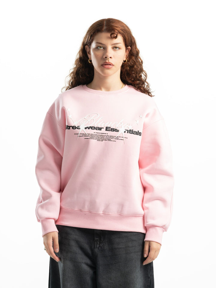 Blancka Stars Crewneck – Baby Pink