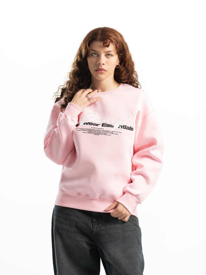 Blancka Stars Crewneck – Baby Pink