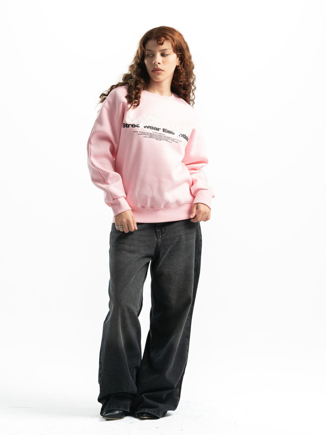 Blancka Stars Crewneck – Baby Pink